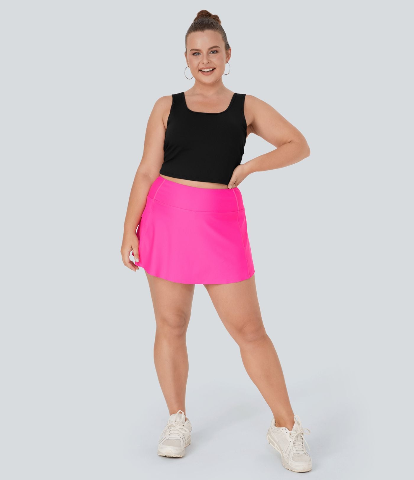 Débardeur Danse Barre Ballet Grande Taille à Encolure U Dos Nu et Croisé