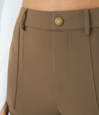 Pantalon cargo ajusté uni taille haute DayStretch avec poches zippées