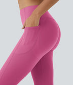 Legging corsaire d'entraînement gainant galbant taille haute avec effet scrunch et poches Halara UltraSculpt™