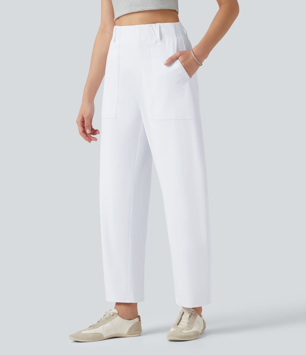 Pantalon barrel DayStretch taille haute avec poches