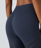 Legging yoga 7/8 taille haute avec découpes sans couture OneForm Seamless Flow