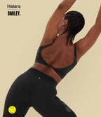 Débardeur de yoga cropped Halara X Smiley® Halara UltraSculpt™ à doubles bretelles dos torsadé ouvert