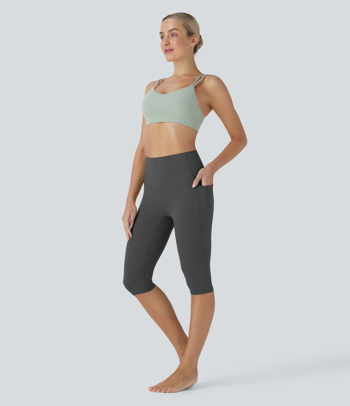 Legging corsaire de yoga gainant taille haute avec poches Halara UltraSculpt™
