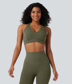 Brassière de sport entraînement Halara UltraSculpt™ soutien intermédiaire col V dos nageur bonnets A-C