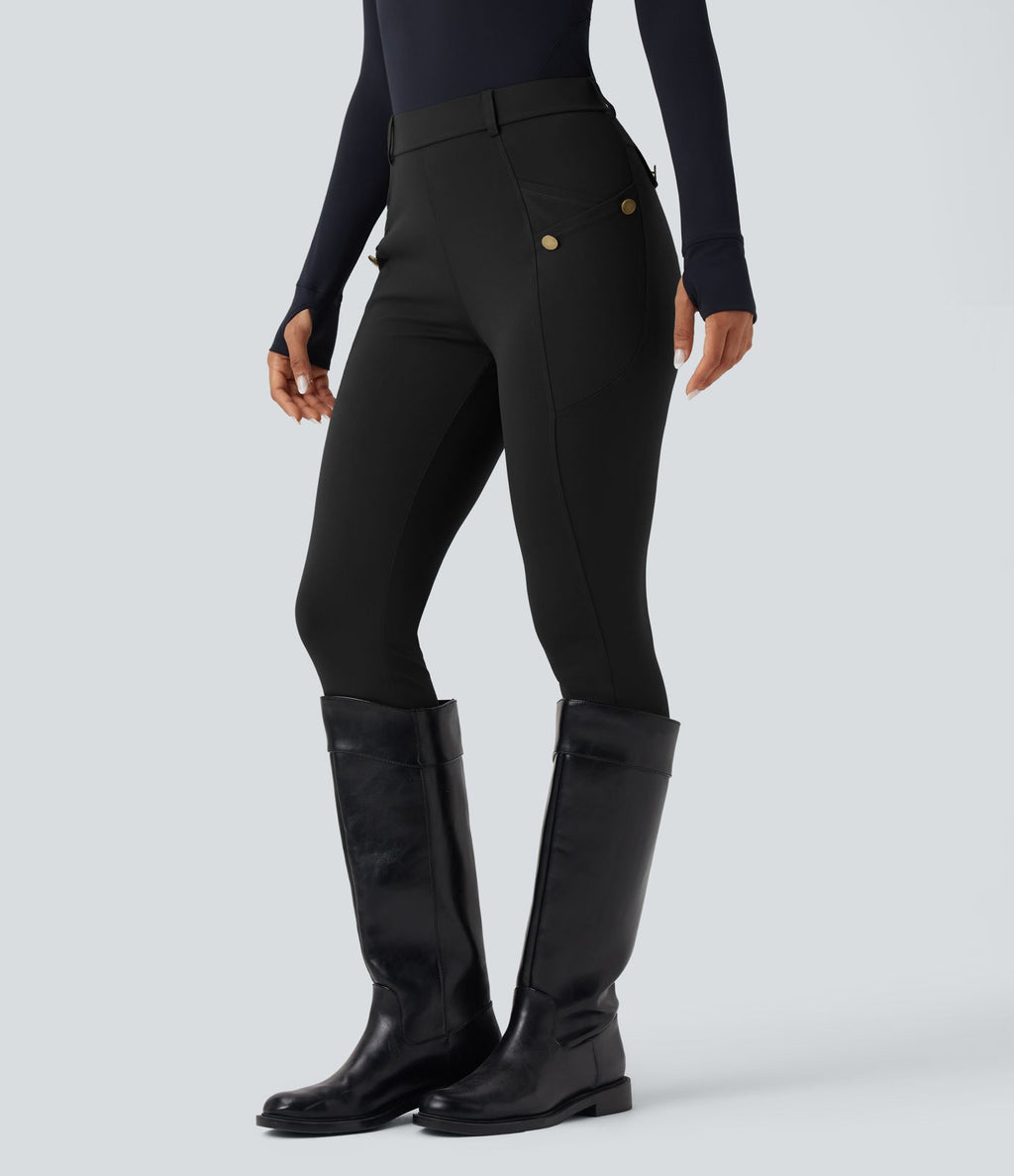 Pantalon ajusté taille haute DayStretch avec poches