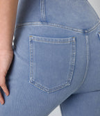 Jean super évasé Halara Flex™ décontracté maille denim extensible délavée effet frais InstantCool taille haute poches croisées