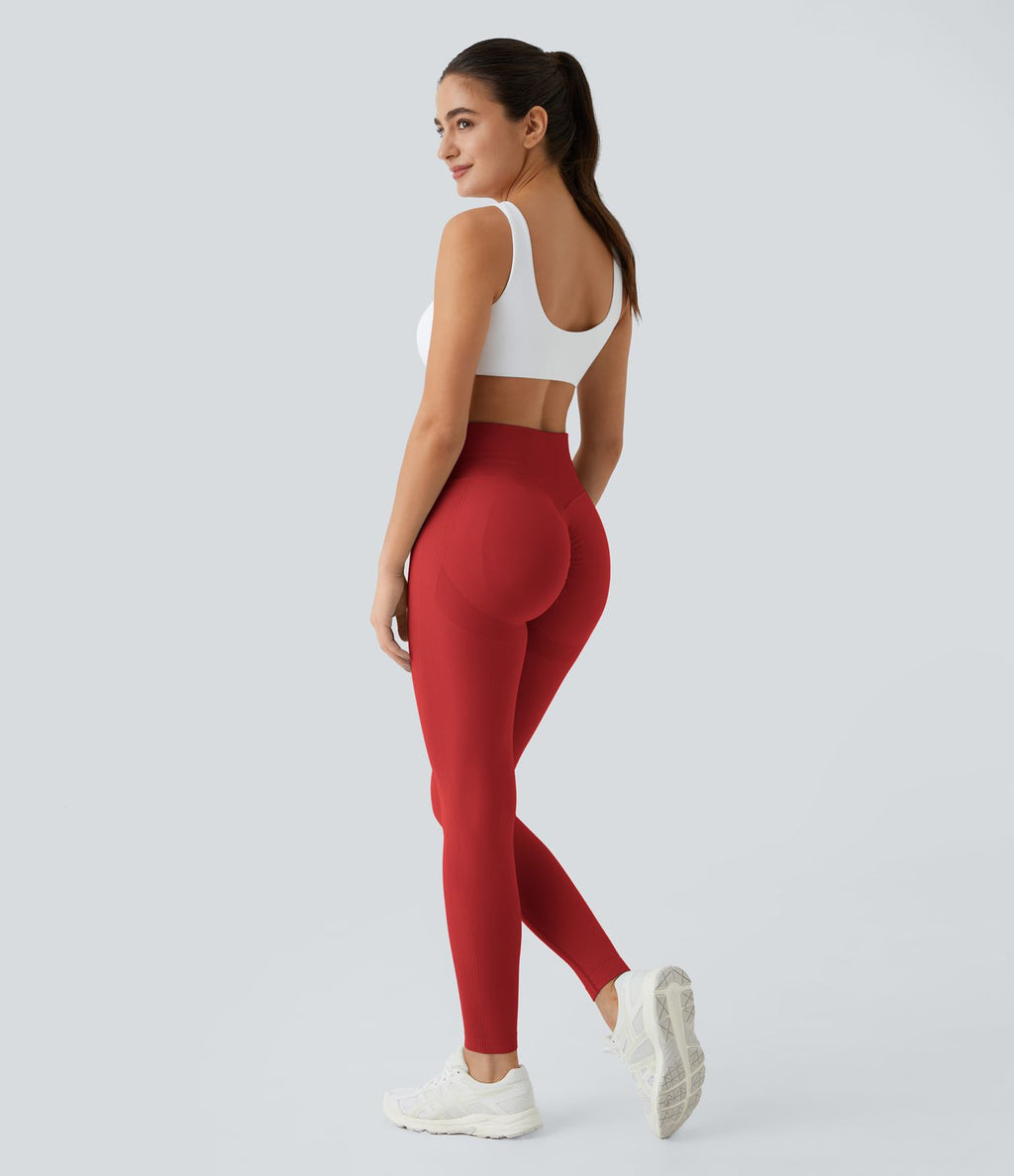 Legging push-up taille haute froncé sans couture OneForm Seamless Flow