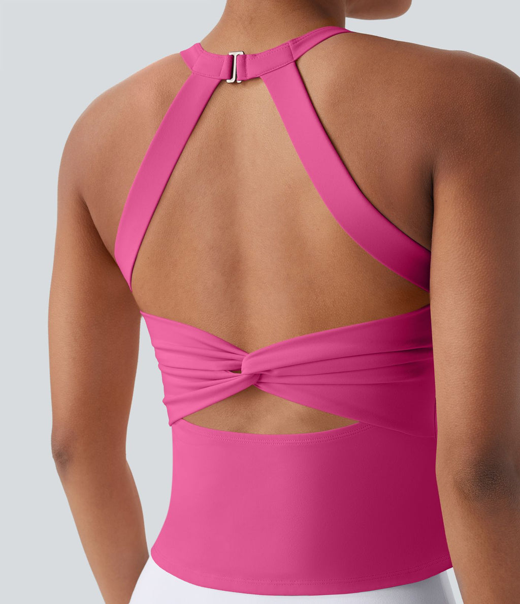 Débardeur yoga SoftlyZero™ Plush à découpes A-D