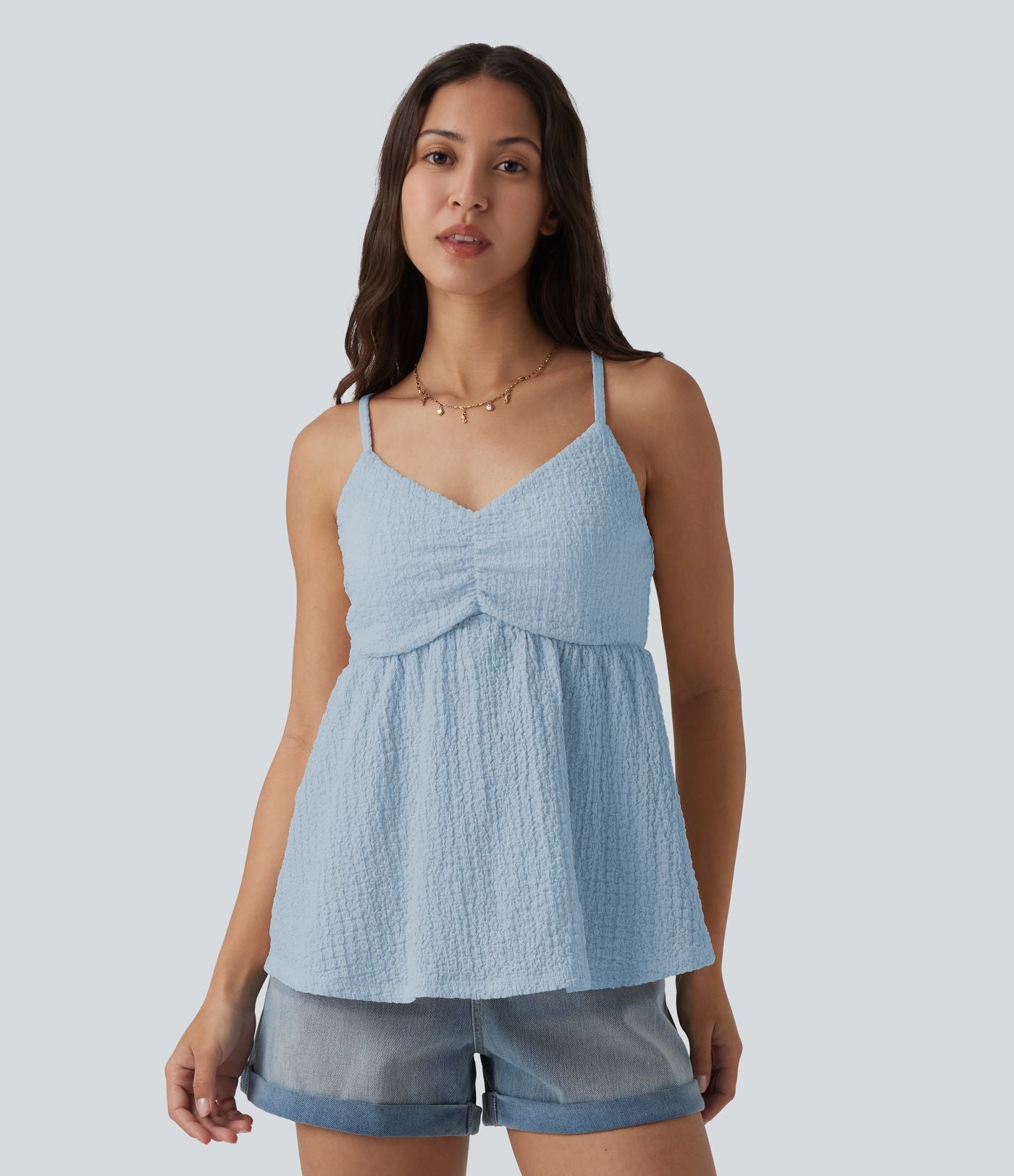 Débardeur col V avec brassière intégrée
