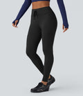 Jogging randonnée SoftlyZero™ Plush taille haute avec cordon de serrage et poches
