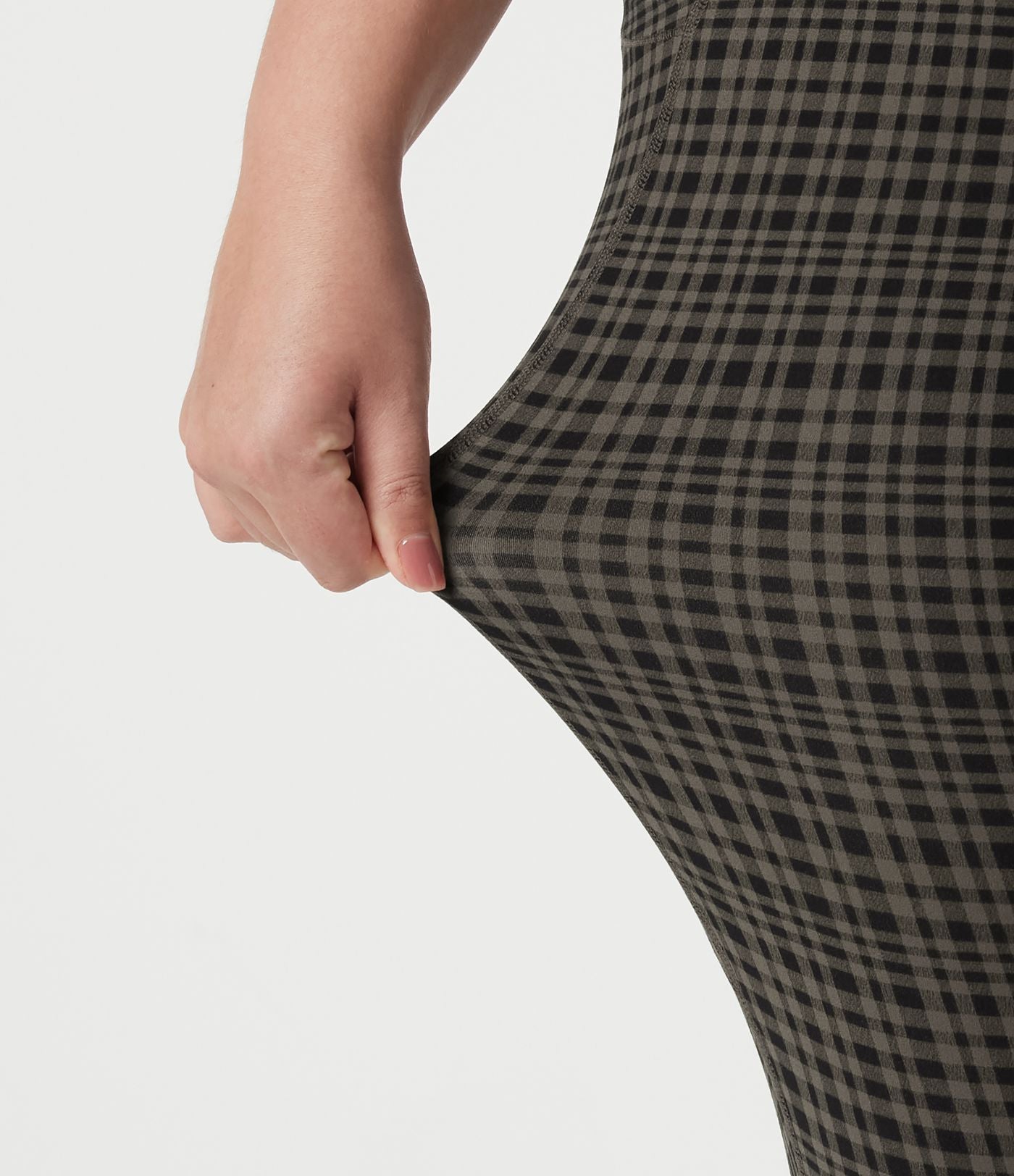 Legging de yoga grande taille Halara UltraSculpt™ taille haute à carreaux avec cordon ajustable et poches