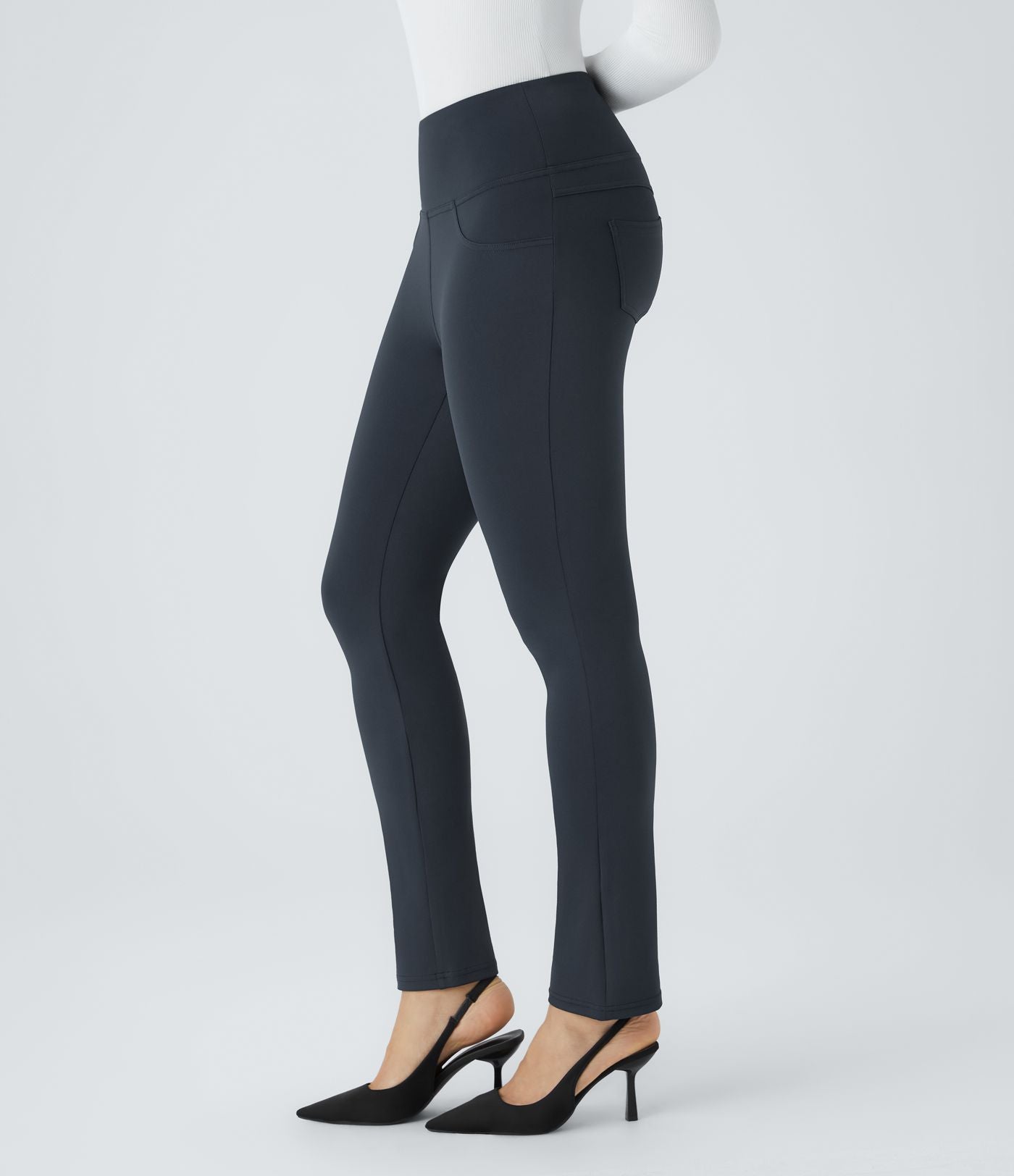 Pantalon de travail fuselé taille haute Halara Flex™ DayStretch avec poches