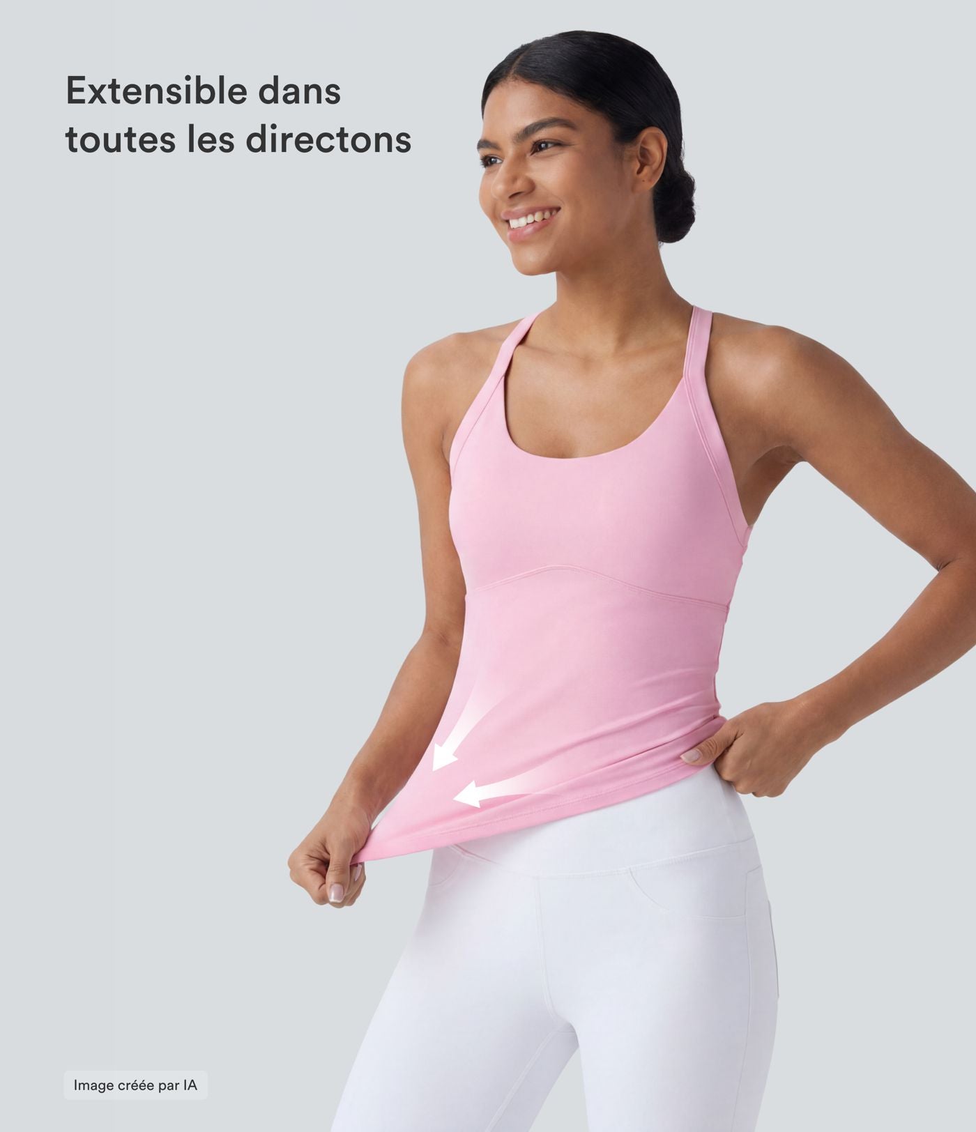 Débardeur yoga SoftlyZero™ Plush à découpes A-D