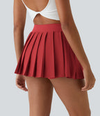 Breezeful™ Mini Jupe Soirée Plissée 2 en 1 Taille Haute Poche Latérale Boucle Réglable Séchage Rapide