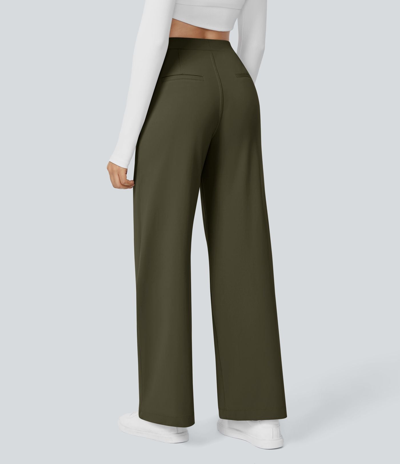 Pantalon tailleur Halara Flex™ DayStretch coupe droite taille haute avec poches