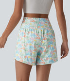 Short hawaïen 2 en 1 taille haute 12,5 cm avec poches