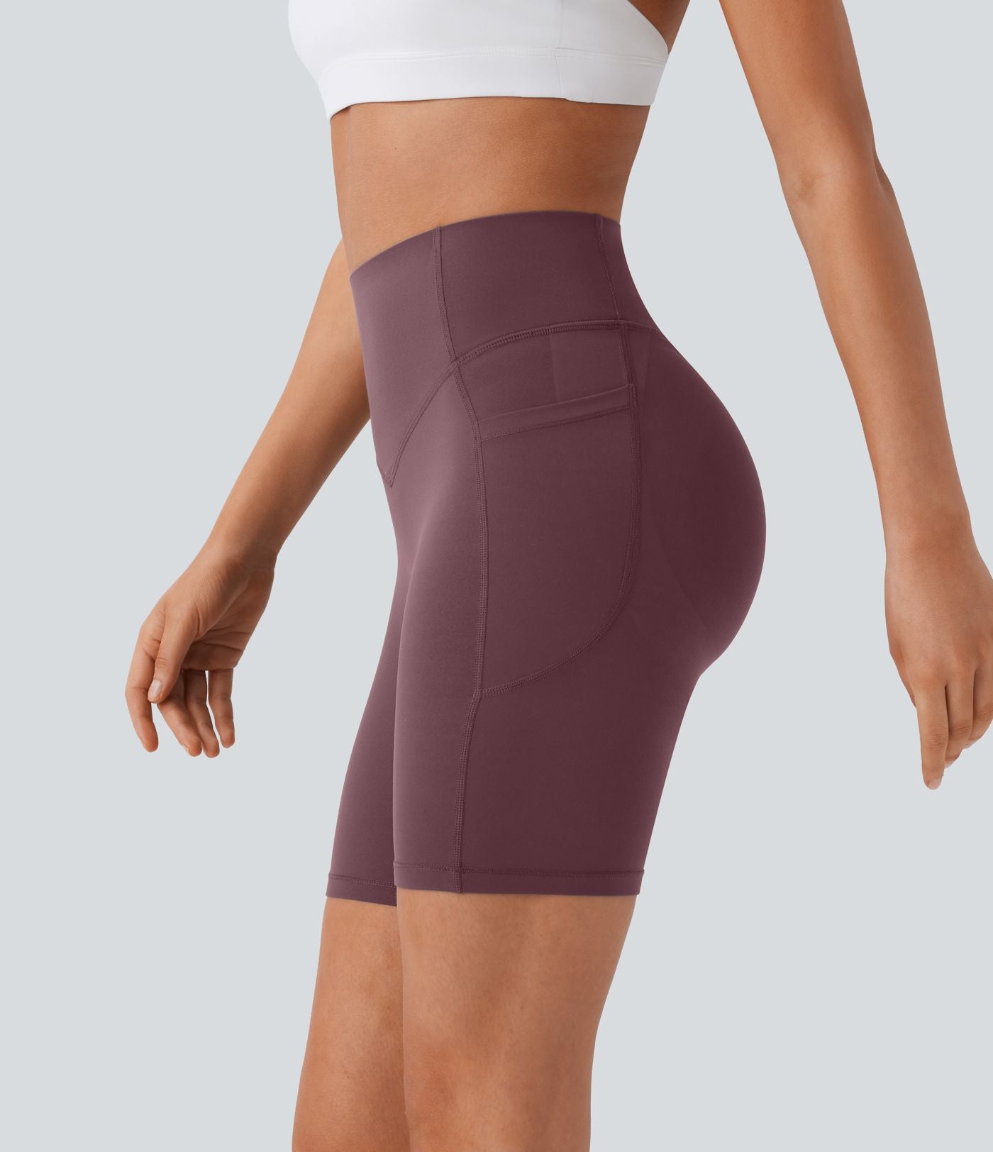 Legging de yoga gainant taille haute chiné à séchage rapide avec poches Halara UltraSculpt™