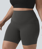 Short cycliste grande taille Halara UltraSculpt™ 17,5 cm avec poches, effet push-up fessier et ventre plat