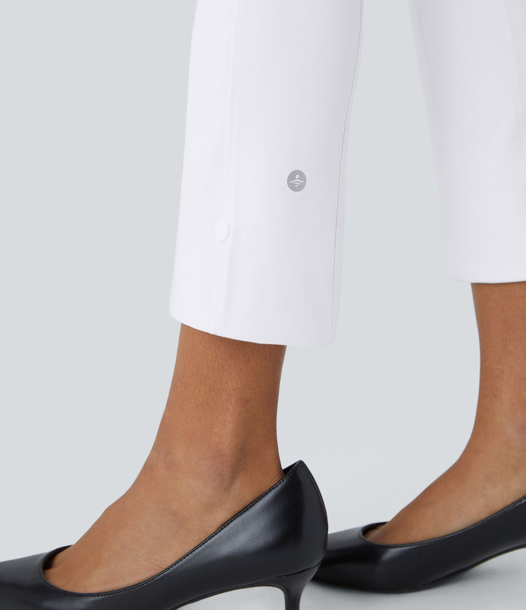 Pantalon de travail 7/8 gainant taille haute avec ourlet ajustable Halara Flex™