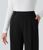 Pantalon tailleur court fuselé taille haute Halara Flex™ DayStretch avec poches
