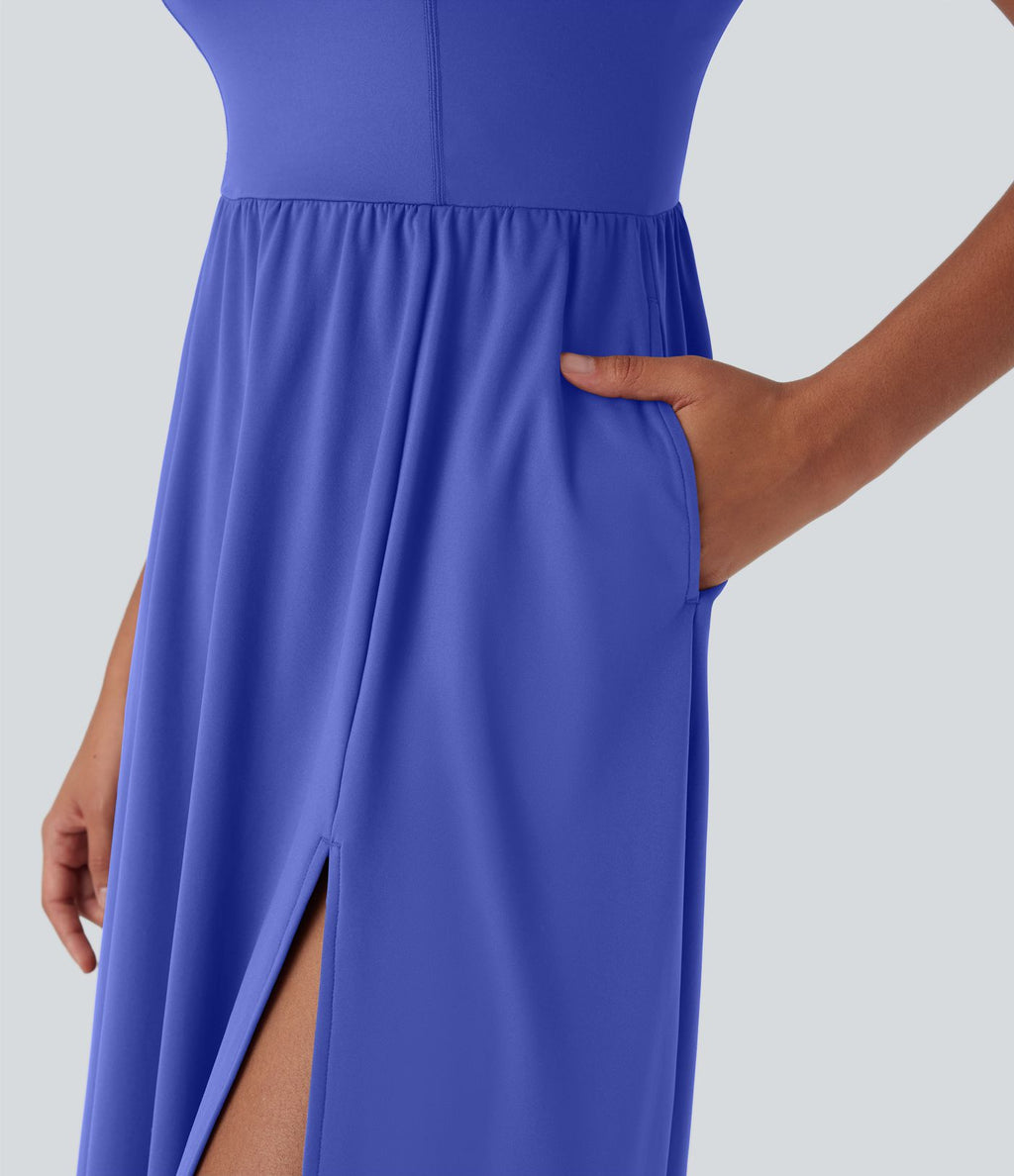 Robe décontractée mi-longue SoftlyZero™ Airy avec coques et effet frais InstantCool avec poches, bonnets E-G