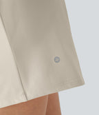Short yoga 2-en-1 SoftlyZero™ Airy effet frais InstantCool taille très haute 12,5 cm avec poches, longueur allongée