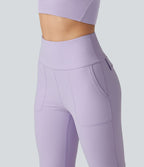 Halara UltraSculpt™ Legging évasé décontracté taille haute ventre plat avec poches