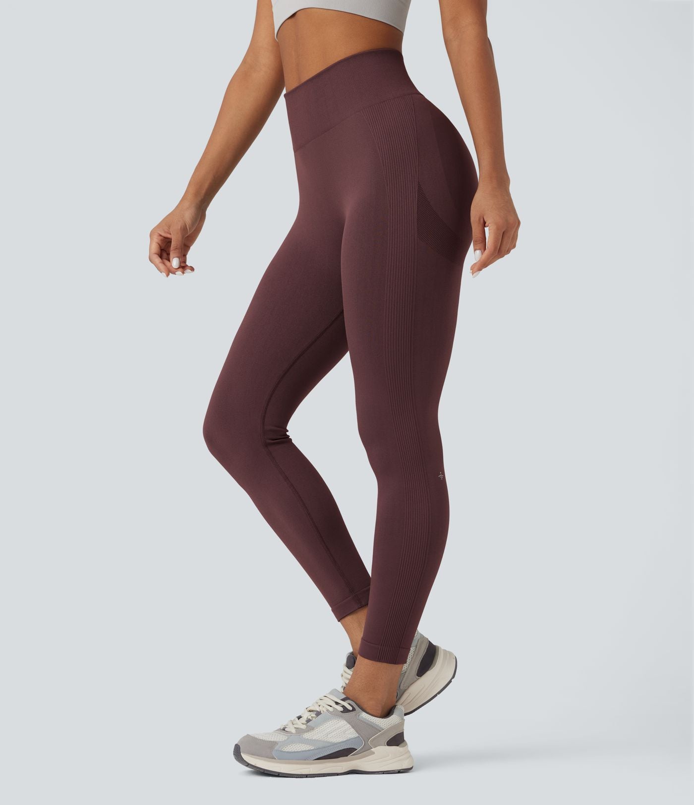 Legging yoga taille haute push-up froncé sans couture OneForm Seamless Flow