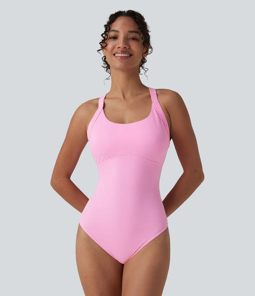 Body SoftlyZero™ Airy col U sans manches dos torsadé ouvert effet frais InstantCool avec boucle réglable et brassière intégrée