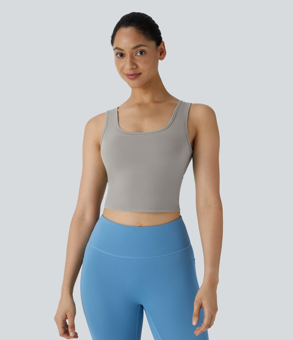 Débardeur danse barre ballet col U croisé A-D