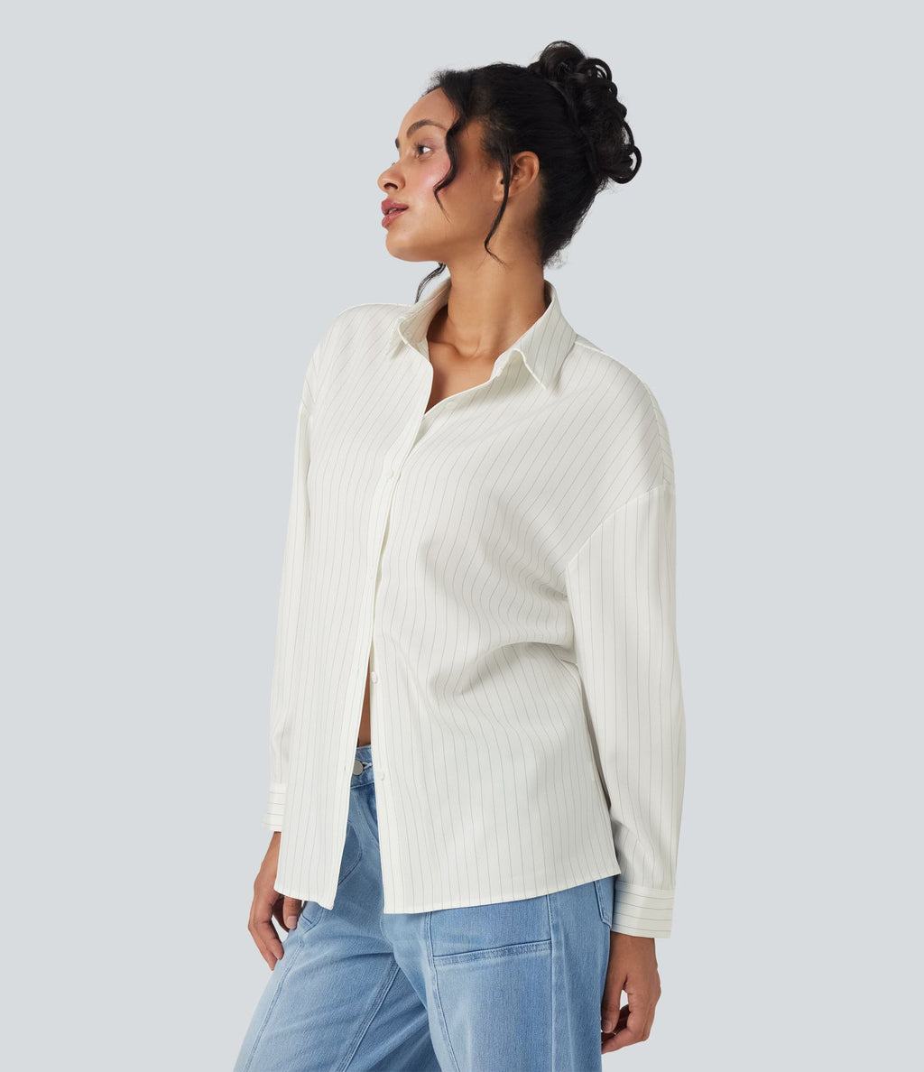 Chemise de travail rayée manches longues