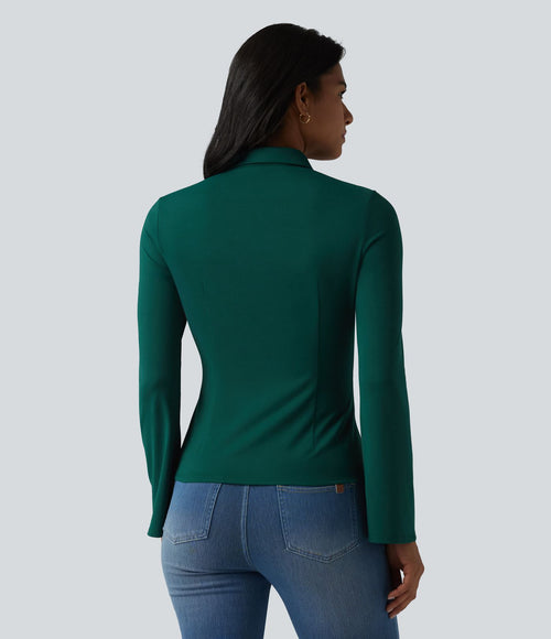 Chemise pour le bureau manches longues à volants