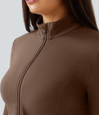 Veste d'équitation ajustée Softlyzero™ avec col montant, passe-pouces, poches, plis et fermeture éclair - Protection UPF50+