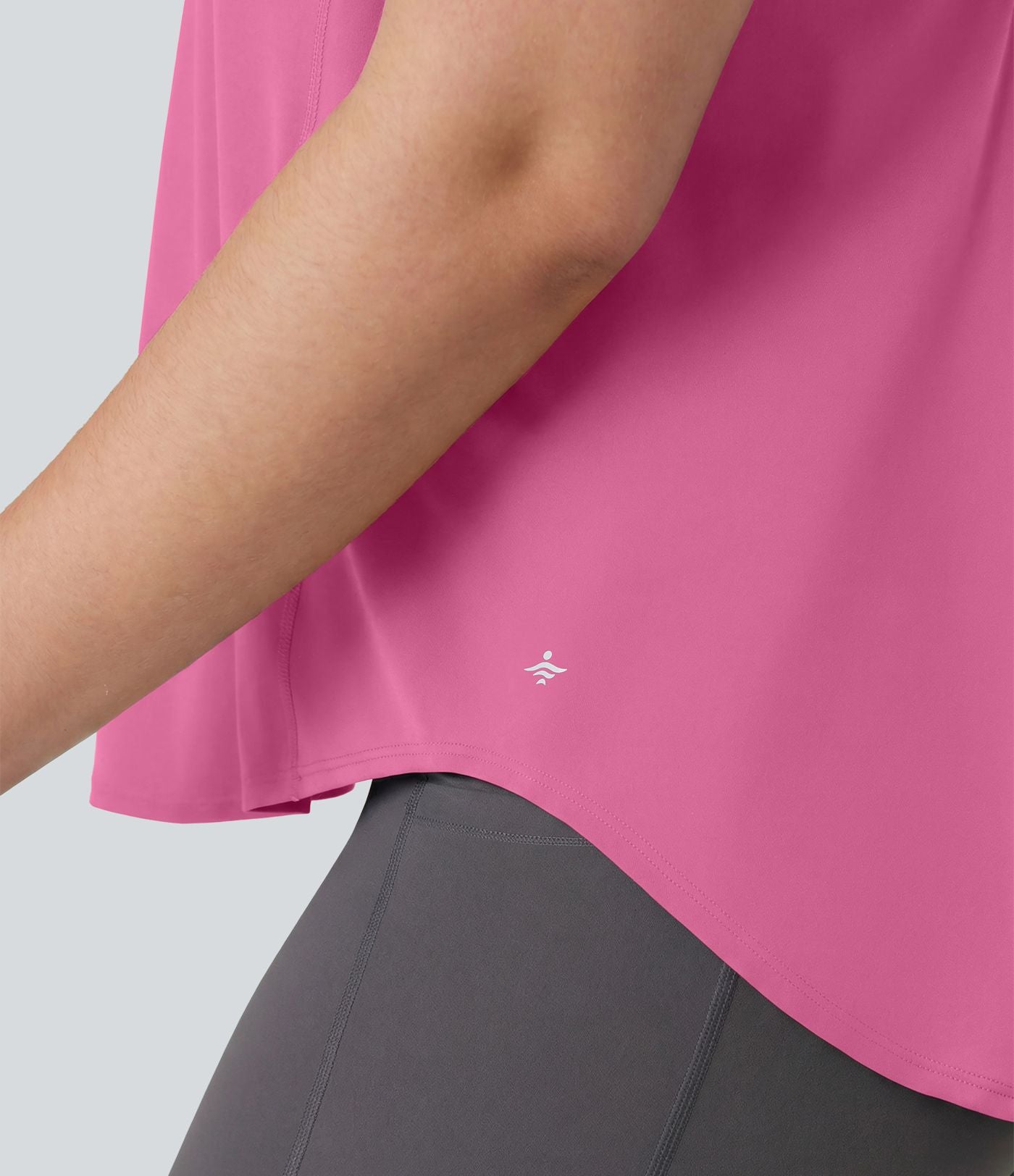 Débardeur running Halara UltraSculpt™ grande taille col rond ourlet arrondi