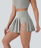 Jupe-short de danse mini Breezeful™ à taille haute, plissée, 2-en-1, avec poches latérales et arrière, ourlet asymétrique et séchage rapide