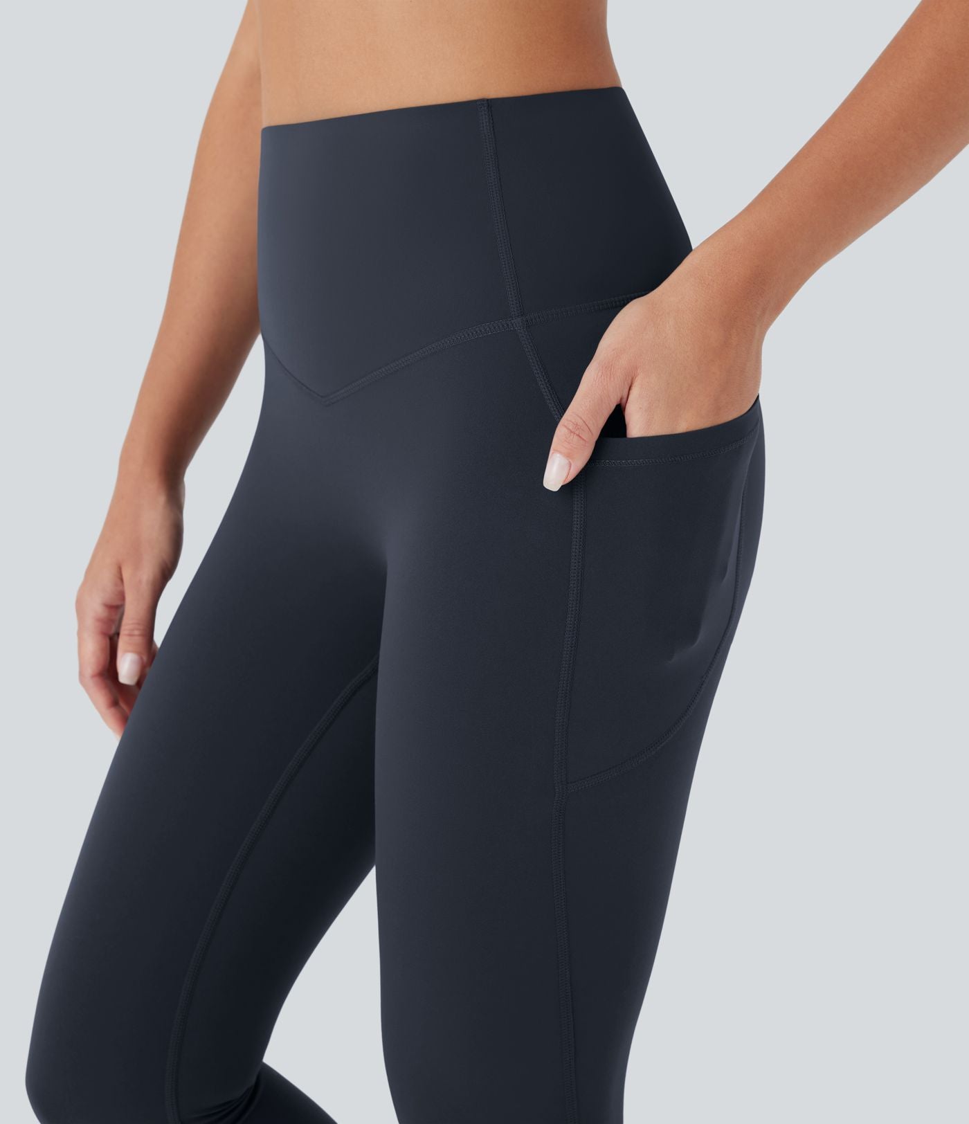 Legging corsaire d'entraînement gainant galbant taille haute avec poches Halara UltraSculpt™