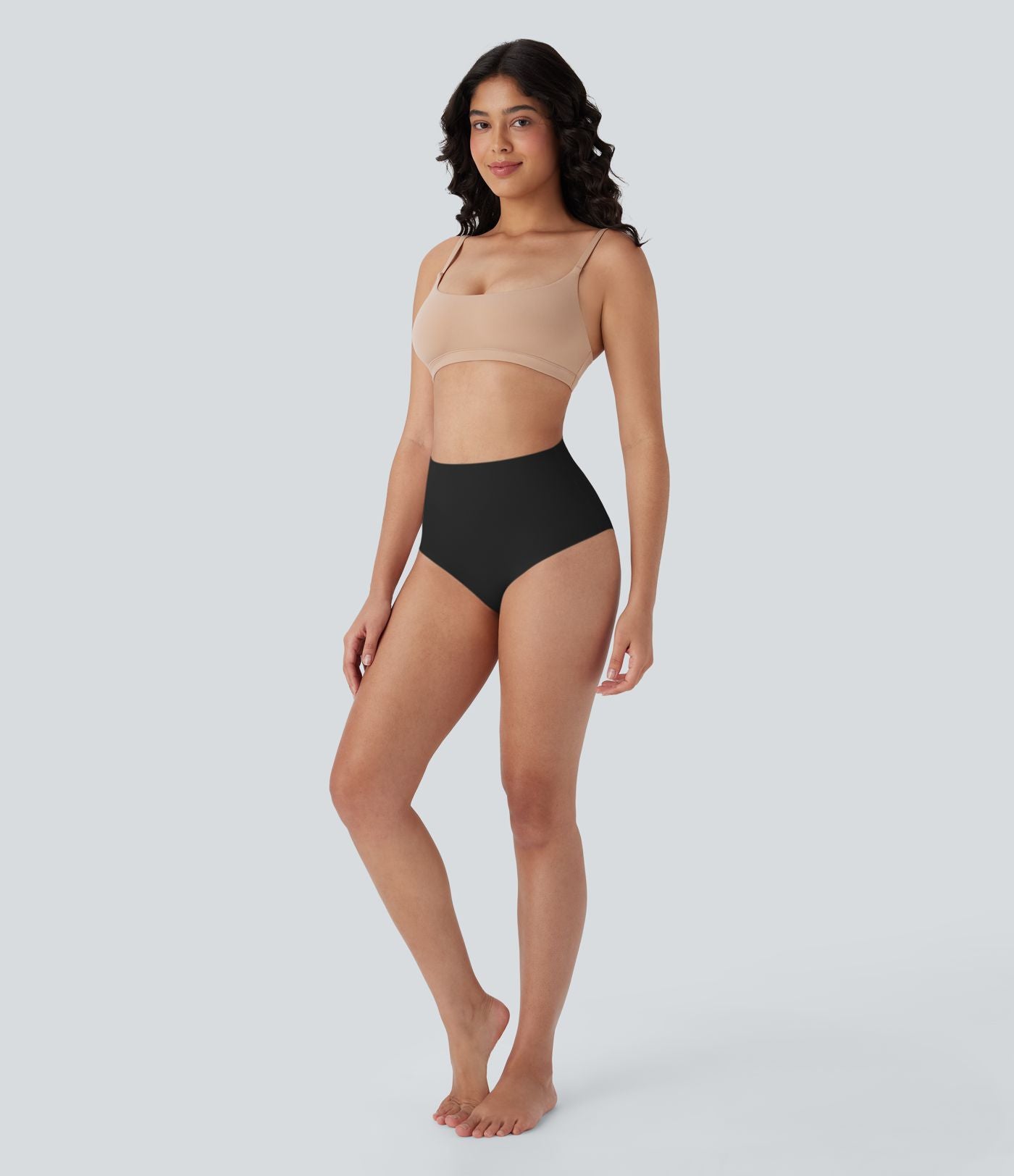 Culotte gainante taille haute de détente douce pour la peau