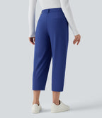 Pantalon tailleur court fuselé taille haute Halara Flex™ DayStretch avec poches