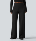 Pantalon casual SpacerTek™ large taille haute avec poches zippées