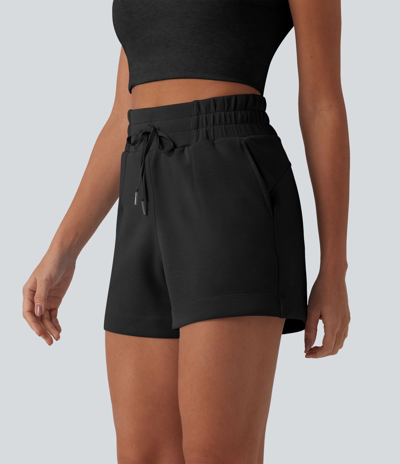 Short casual SpacerTek™ 10 cm taille haute avec cordon de serrage et poches