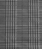 Pantalon large taille haute à carreaux pied-de-poule avec poches