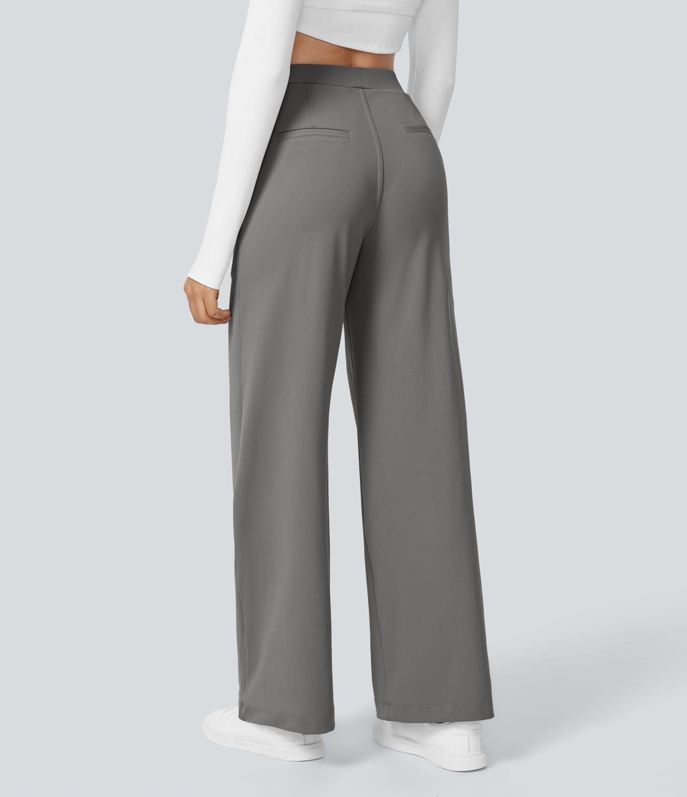 Pantalon tailleur Halara Flex™ DayStretch coupe droite taille haute avec poches
