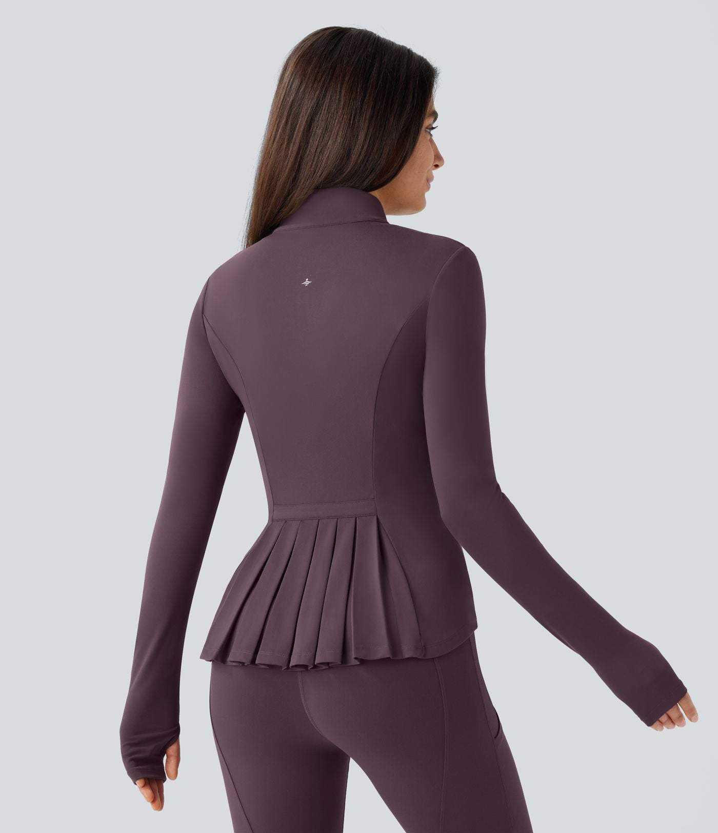 Veste d'équitation ajustée Softlyzero™ avec col montant, passe-pouces, poches, plis et fermeture éclair - Protection UPF50+