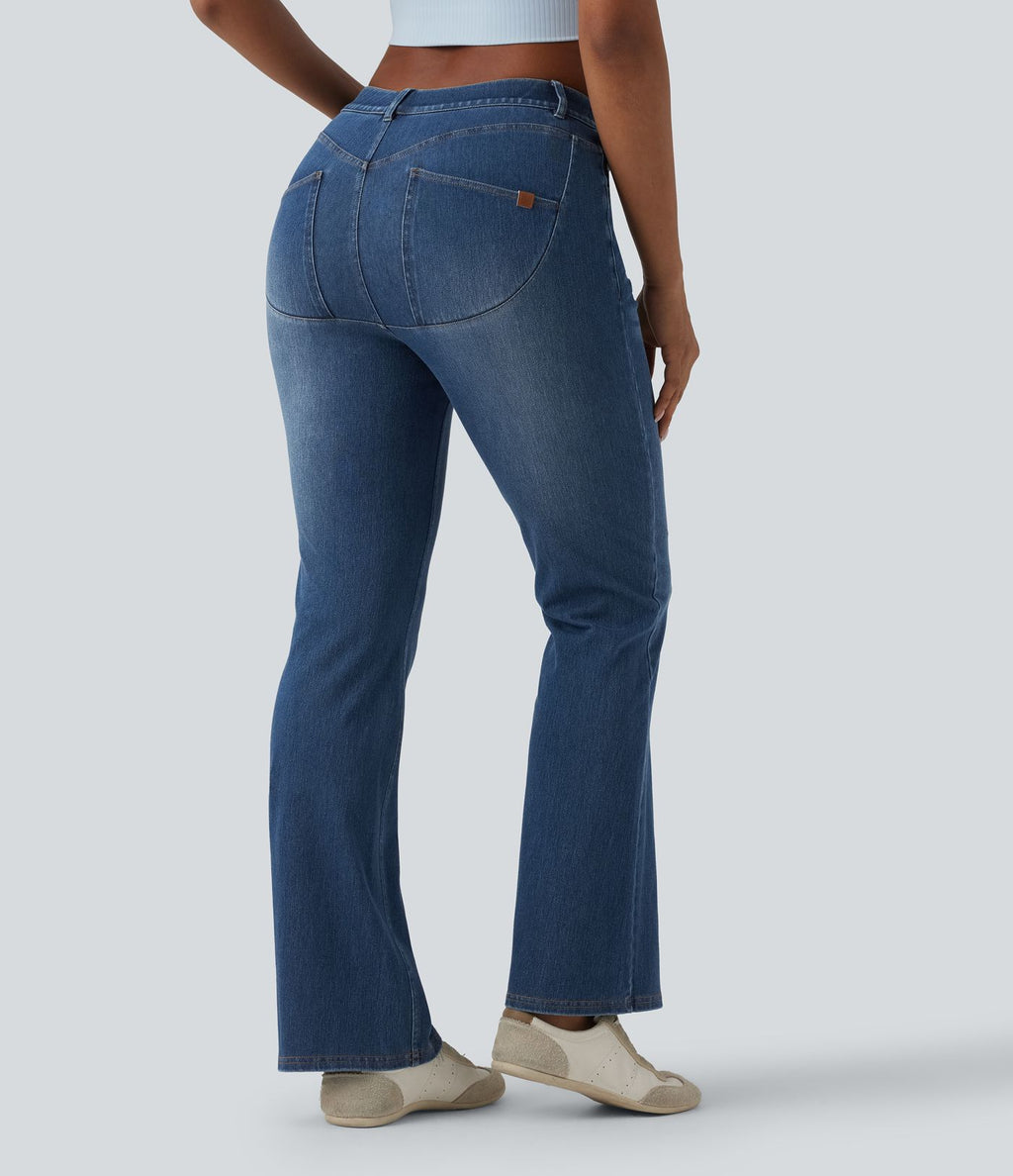 Halara Flex™ Jean bootcut casual taille mi-haute avec poches