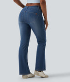 Halara Flex™ Jean bootcut casual taille mi-haute avec poches