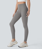 Legging de yoga 7/8 sans couture Seamless gainant et sculptant à taille haute