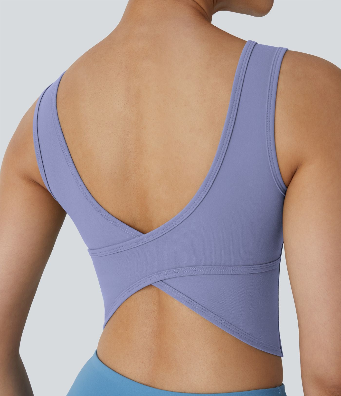 Débardeur danse barre ballet col U croisé A-D