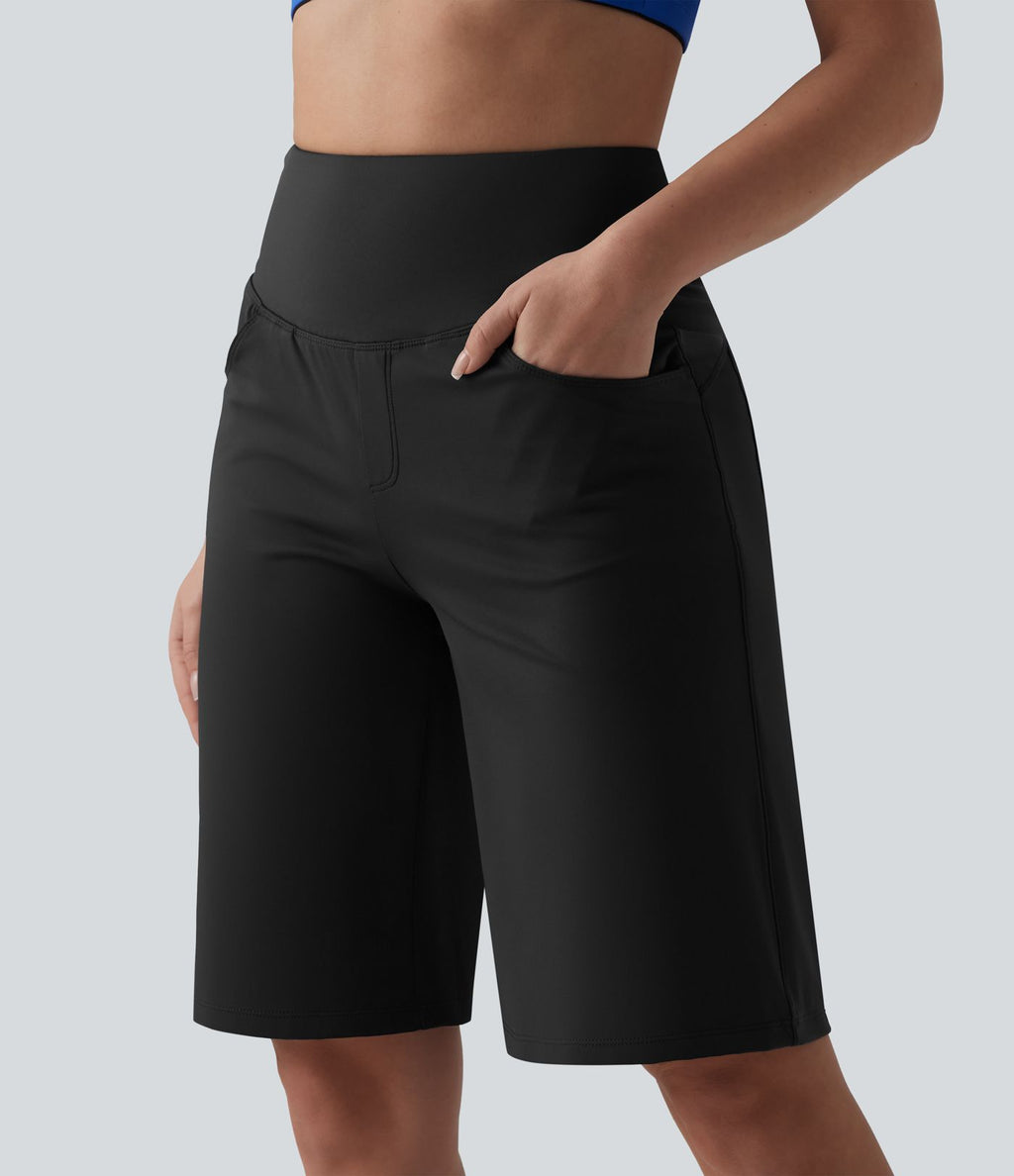 Short de yoga SoftlyZero™ Airy ample gainant taille haute effet frais InstantCool avec poches