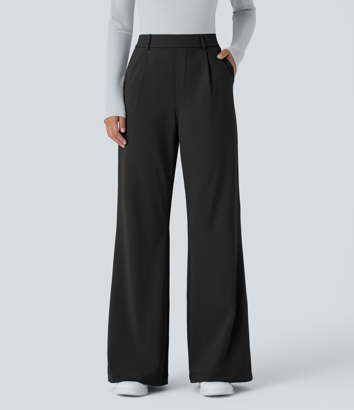 Pantalon tailleur évasé taille haute Halara Flex™ DayStretch avec poches