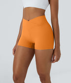 Softlyzero™ Short 7,5cm Biker Taille Haute Croisé Uni
